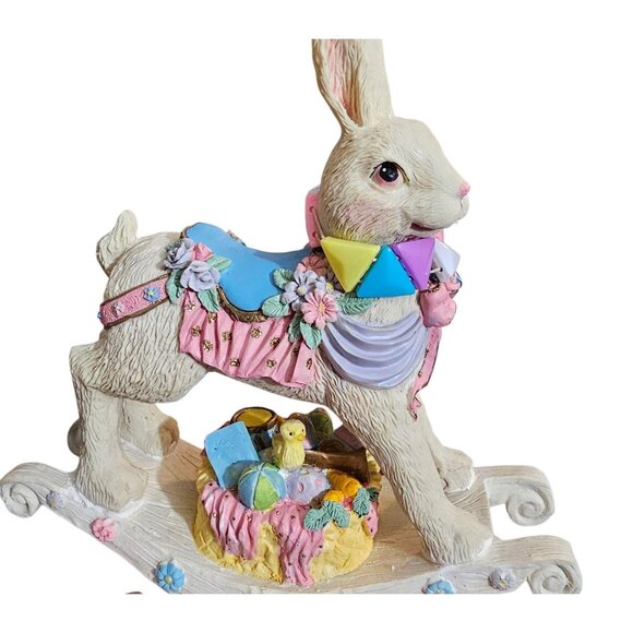 Musical Rocking Bunny Rabbit Windsor Collection Easter Vintage - Picture 8 of 8